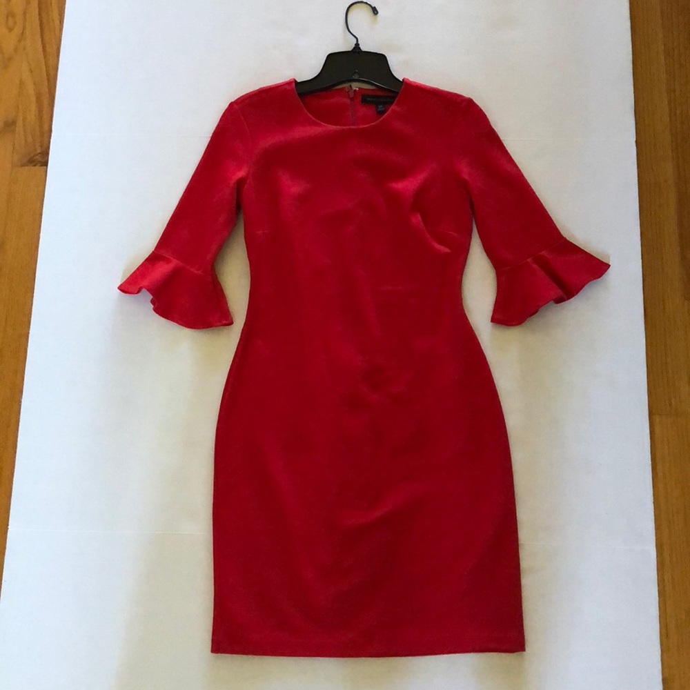 [NWT] Banana Republic Red Dress With Bell Sleeves